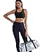 RUNNING GIRL Sports Bra for Women, Criss-Cross Back Padded Strappy Sports Bras Medium Support Yoga Bra with Removable Cups A-Black