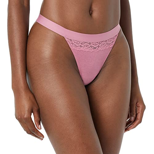 Amazon Essentials String en Coton et Dentelle Femme Lot de 4 - vue 7