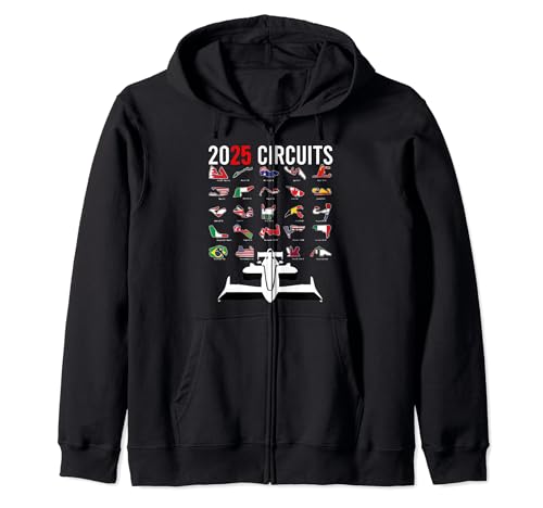 Formula Racing 2025 Track Formula Race Formula Car Fan Zip Hoodie