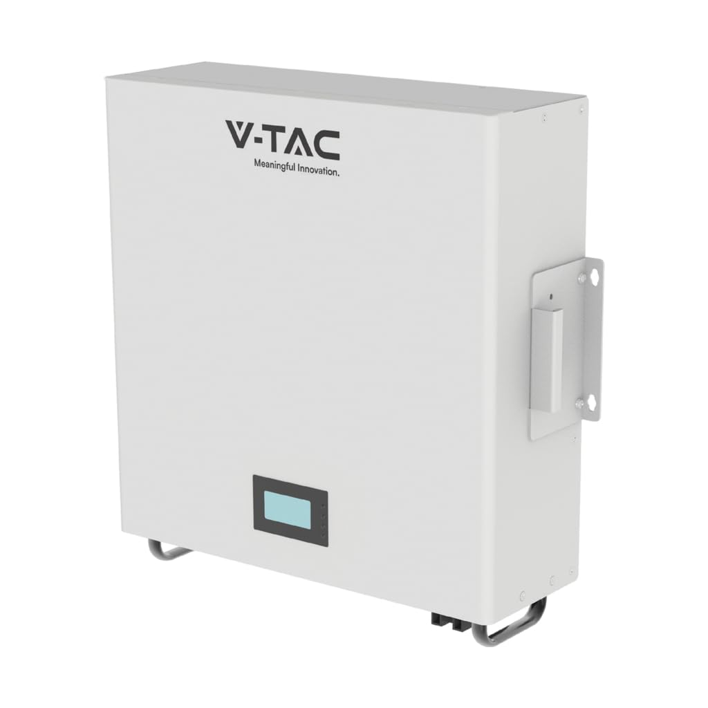 Batteria di Accumulo 5.12kWh al Litio-Ferro-Fosfato LiFePO4 BMS Integrato per Inverter Fotovoltaici CEI 0-21 51.2V 100Ah