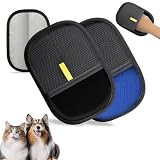 NEBALASTE 2Pcs Pet Hair Remover Gloves Brush for Dogs & Cats,Electrostatic Reusable Pet Hair Remover Tool for Laundry,Clothing,Couch,Carpet,Car Seat,Upgraded Animal Fur Removal Tool