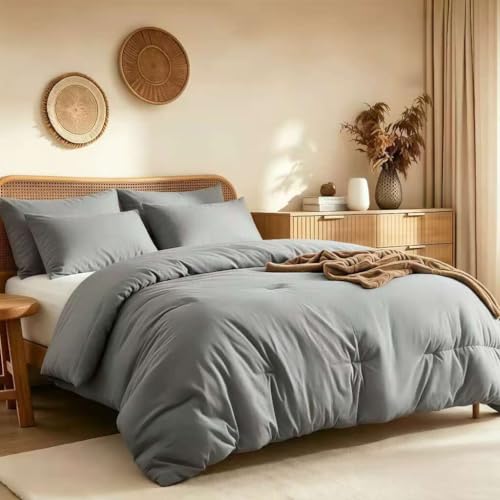 Image of Quataly Oversized Queen Comforter Set Prewashed Lightweight Quilted Bedding