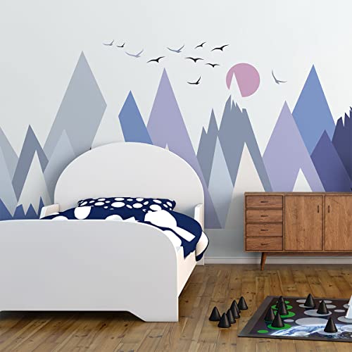 Stickers enfant montagnes scandinaves pour créer une chambre bébé cocooning