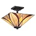 Quoizel TFAS1714VA 2-Light Asheville Semi-Flush Mount in Valiant Bronze
