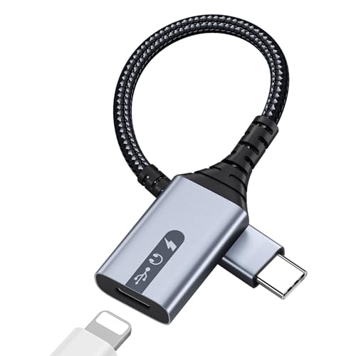 Adaptateur USB-C vers Lightning femelle audio charge données pour Galaxy S26 S25