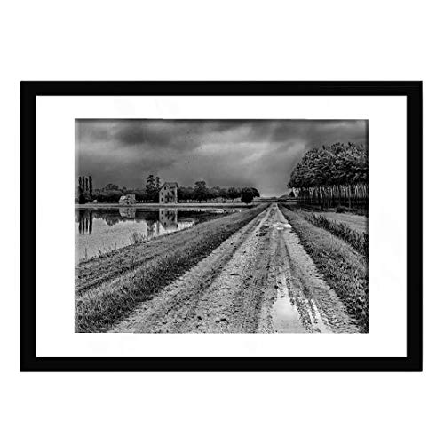 Teinjin 10X14 Picture Frames Made Of Solid Wood Display 8.5X11 With Mat Or 9.5X13.5 Without Mat Diamond Painting Frame Wall Hanging Or Tabletop(Black) #TOP5