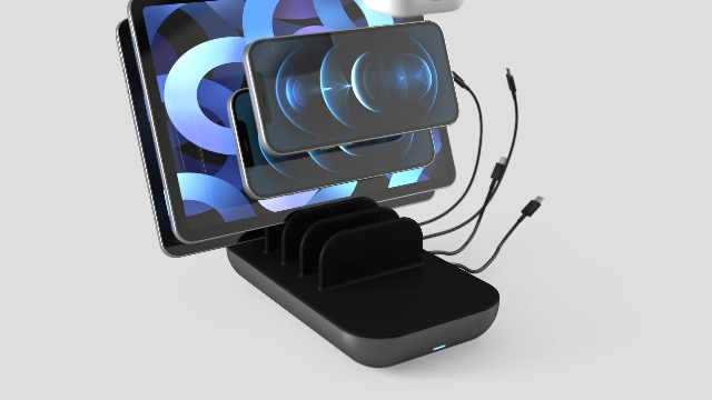 Stazione Di Ricarica Multi USB A 5 Porte - Dock Da Scrivania Per Tablet E Smartphone Stark Industries