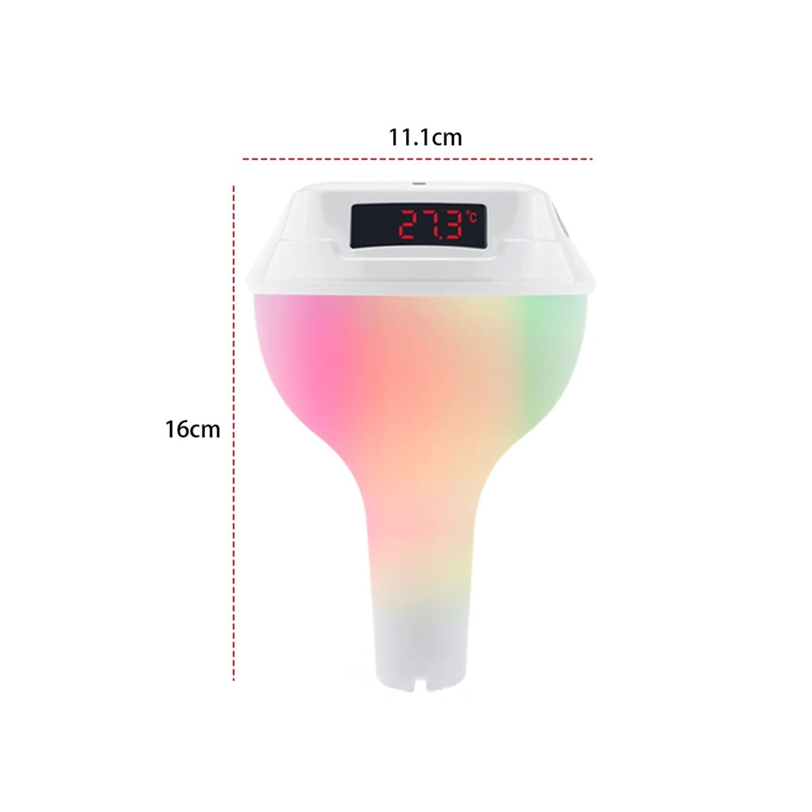 Termometr Basenowy Termometr Do Basenu Zewnętrznego Zasilany Energią Słoneczną, Wyświetlacz LED, Termometr Do Basenu, Wodoodporny Monitor Temperatury Wanny Basenowej, Akcesoria Basenowe łAtwy W UżYciu