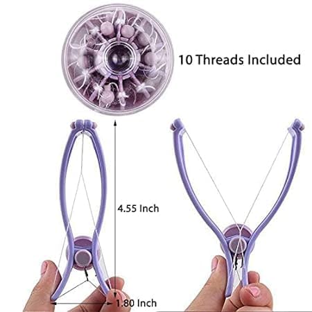 EXPORTTANZA Slique Eyebrow Face and Body Hair Threading Removal Epilator System Kit (Purple 1PCS) 5 41OmqyJkMSL