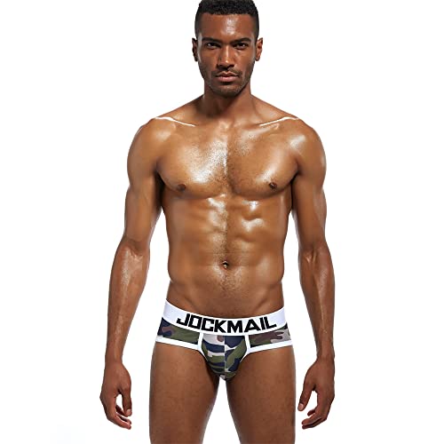 JOCKMAIL Classic Camouflage Men Underwear Briefs Printed Ice Silk Briefs Men Panties Underwear3