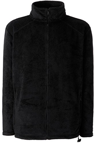 Preisvergleich Produktbild Fruit of the Loom Full Zip Fleece Schwarz XXL