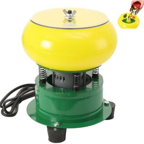 Poliermaschine 100 W vibrierende Poliertrommel Vibrationsbecher Polieren bis 5 KG Rotary Jewelry Tumbler Polierer 8 Zoll Schmuck Polierer Maschine Leistungsstark für Jäger Juweliere Gastronomen