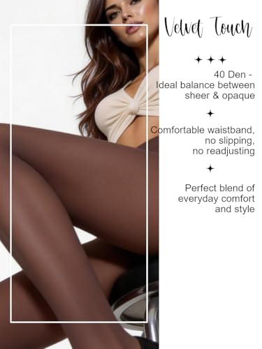 Image of Charm and Attitude Semi Opaque Tights for Women | Colored Pantyhose Stockings Nylons 40D