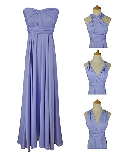 Image of Sexyshine Women's Backless Gown Dress Convertible Multi-Way Wrap Halter Cocktail Dress Bandage Bridesmaid Long Dresses