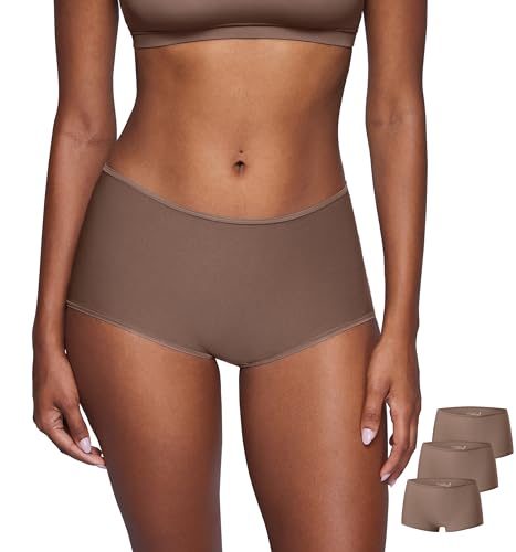 Image of Magneticfit Women's Boy Shorts | 3 Pack, Soft Stretch Fabric, Boxer Briefs, 100% Cotton Lining, Tagless Comfort, No Cut Finishing, Underwear, Panties