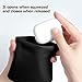 YATCHA 1 Pack PU Leather Electronics Organizer Travel Case for Airpods, Earbud, Data Cable, Charger, Key, Change, Lipstick. Earbuds Case, Cord Organizer Travel, Tech Pouch (Black)