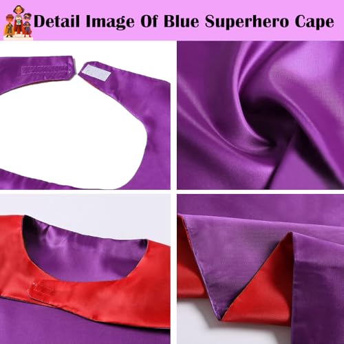 Image of Superhero Capes for Kids Halloween Costumes and Dress up - Superhero Toys Capes 4-10 Year for boys birthday party Gifts