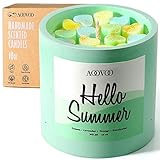 AOOVOO Hello Summer Candles - Stress Relief Aromatherapy Candles, Lemon Lavender Scented Candle Gift