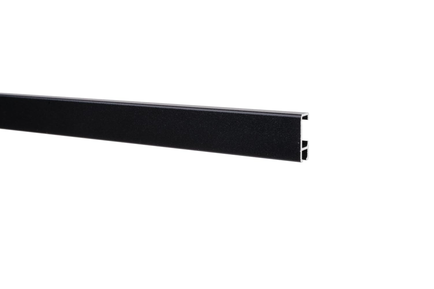3 Meter (2 x 1,5m) SOFT-RAIL® Bilderschienen Set BUDGET (S), Schwarz Feinstruktur, versch. Längen und Farben