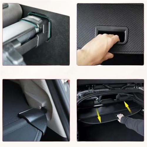 Pantalla retráctil de maletero para Chery Tiggo 8 2026 impermeable y resistente 3