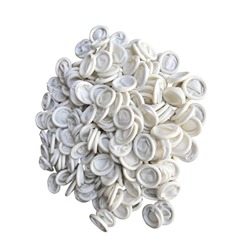 FRCOLOR 700 Pçs Protetor De Polegar Pontas De Dedos De Borracha Guantes Desechables Roer Unhas Para