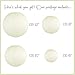 Just Artifacts Decorative Round Chinese Paper Lanterns 12pcs Assorted Sizes (Color: Ivory)