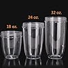 Nutribullet Blender 24 Ounce Tall Cup with Standard Lip Ring, Compatible with Nutribullet Replacement Parts 24 oz for NutriBullet 600W and 900W, Clear/Gray