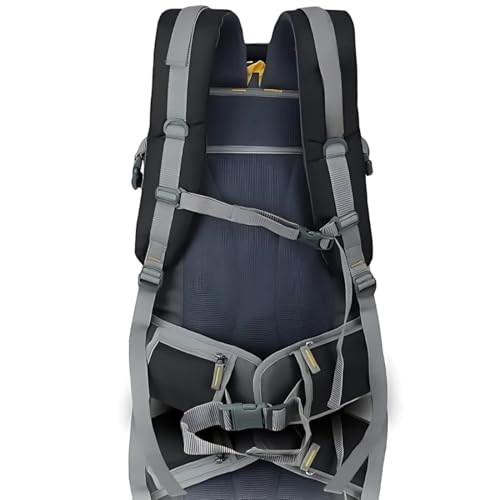 Image of Large 50L Laptop Backpack with Shoe Compartment, Rain Cover, Waterproof Travel Rucksack for Men & Women