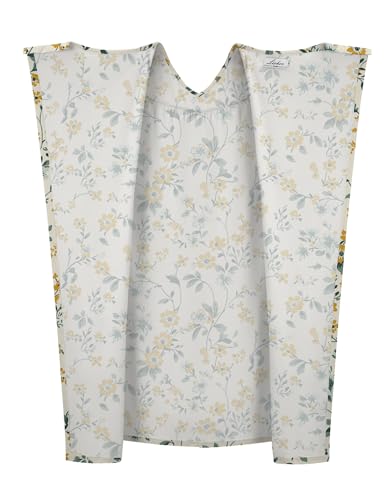Image of Hospital Gowns for Women Open Back Tear Away Snap Post shoulder Dress Short Sleeve Soft Adaptive Clothing with Pockets