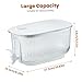 Fridge Drink Dispenser, 4 L Clear Beverage Dispenser with Faucet & Filter, Bottom Inclined Cold Brew Maker for Bar, Home, Cafe