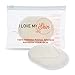 I LOVE MY SKIN Konjac Facial Sponge 100% Natural - Reusable Gentle but Thorough Exfoliating Scrubber Puff Unclog Pores, Removes Dead Skin, Dirt, Makeup â€“ Also Perfect for Baby Bath, Pristine White