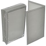 Briyar Cardboard Photo Folder Frame for 4x6 inch Pictures, Marble Gray (25 Pack)