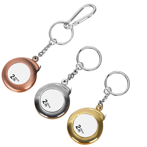 Cinta Métrica Retráctil Pequeña 2 M con Llaveros miniatura 6