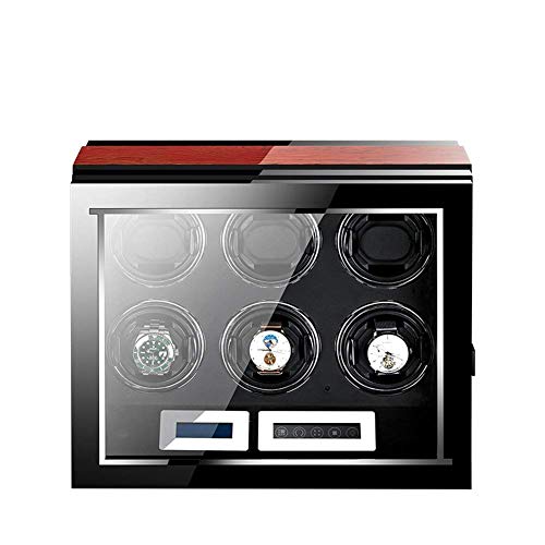 Caja para 6 relojes automáticos Mira Winder con motor silencioso y batería
