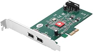 SIIG Dual Profile 2-Port FireWire 400 PCIe Card, PCIe 1.1 x1 to Dual 6-pin 1394a Port, 400Mbps, TI XIO2213BZAY Chipset, for Windows & Mac, Dual-Profile Brackets (NN-E20211-S1)