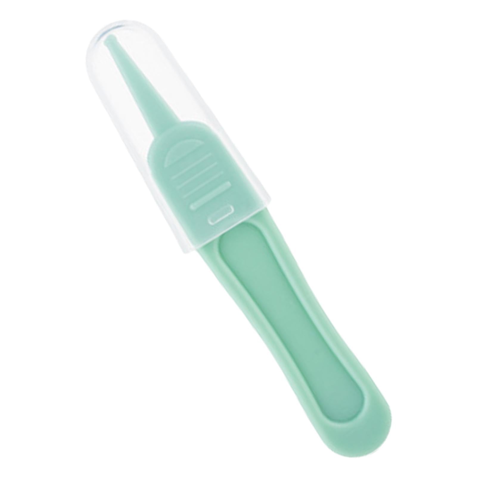 Booger Remover pour tout-petits | Pince Booger à tête ronde sûre et efficace – Extracteur de booger avec couvercle transparent pour enfants collants et séchés