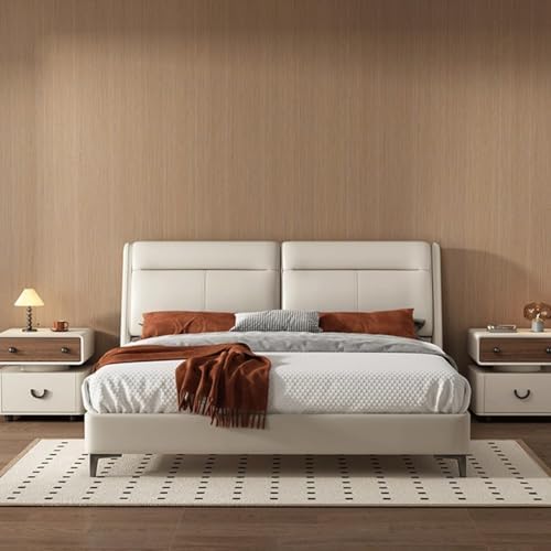 Stylish Black Nightstand with Double Drawers - Floorstanding Bedside Table, Sofa End Table, Accent Table with Storage for Home, Perfect for Bedroom & Living Room (50cm)