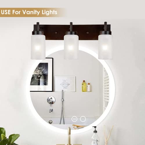 Gernehop G1016-6WH 6 Pack White Frosted Glass Shades Replacement,5.51In Height,3.94In Diameter,1.65In Fitter, Cylinder Glass Shade Covers Replacement Globe For Pendant Light Floor Lamps Light Fixtures Wall Sconces thumb #4