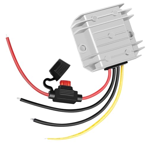 DC-DC 6V 10A 60W Step-Down Converter 12V 24V to 6V Power Transformer Converter with Fuse, Waterproof Voltage Regulator…