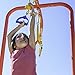 ActivPlay Modular Jungle Gym with Swing Set, Monkey Bars, Hanging Bridge, and Hanging Jungle Line Kit, Red, Blue, Yellow (APJGC5)
