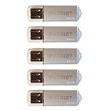 Patriot Memory 32GB Pulse Series USB 2.0 Flash Drive - 5 Pack - Silver (PSF32GXPPS5PK)