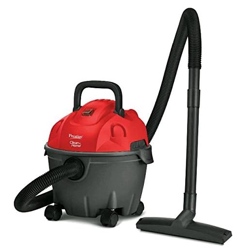 Prestige 1200 Watt Wet and Dry Vacuum Cleaner (Black and Red)