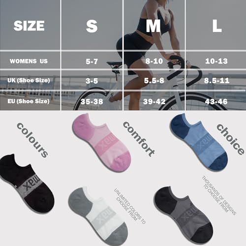 Image of BRISIRA Bamboo Viscose Coolmax Running Golf No Show Socks Women Compression Moisture Wicking Performance Low Cut Tab Athletic