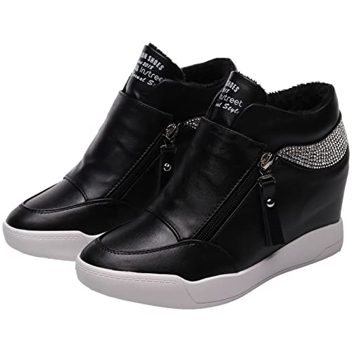 Rismart Donna Zeppa Piattaforma Bootie Elegante