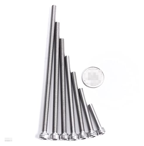 M2 M3 M4 M5 M6 M8 M10 M12 DIN912 304XeX|̘̓Zp`̒̂˂񂾃Jbvwbh{gGNXgO(M6x200mm(1pcs))