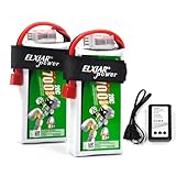 (2-Pack) 7.4V 2700mAh 20C Li-Po Battery Replacement for WLTOYS 12428 RC Car 1/12, Deans-T Plug with 2S Balance Charger