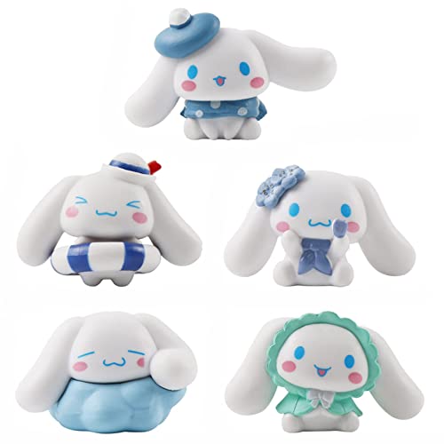 Cute 5-Piece Anime Figure Set, Miniature Pvc Squirrel Statues, Decorative Room Decor & Cake Toppers #TOP29