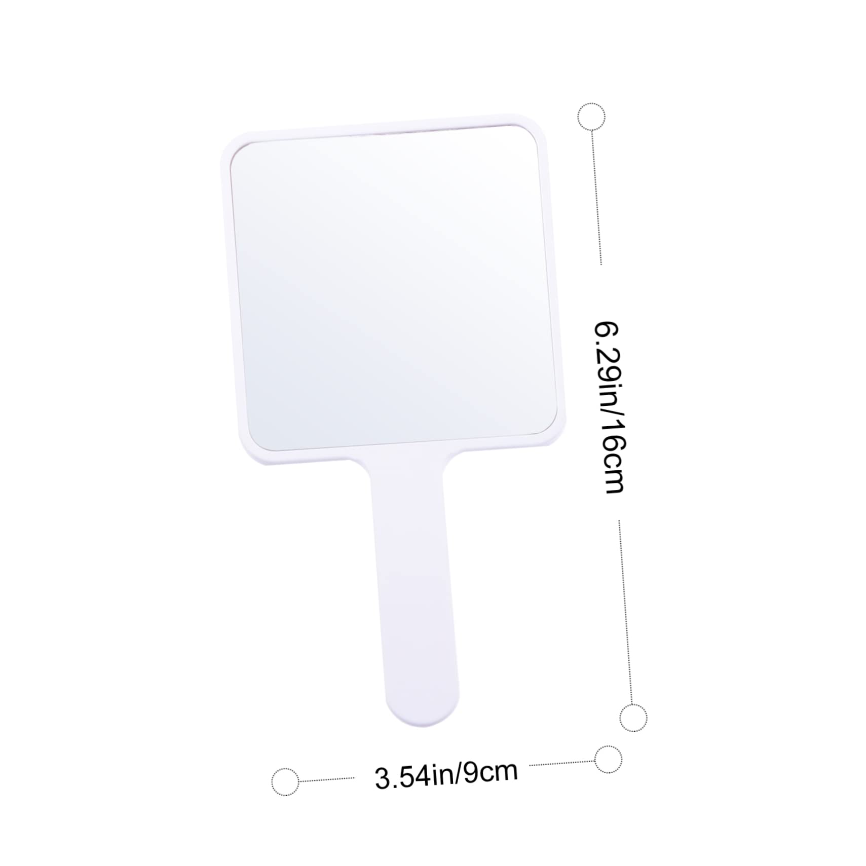 IWOWHERO Handheld Makeup Mirror with Comfortable Handle Portable Cosmetic Mirror for Travel for Barbers Salon and Makeup Artists Lightweight Design for Easy Carrying