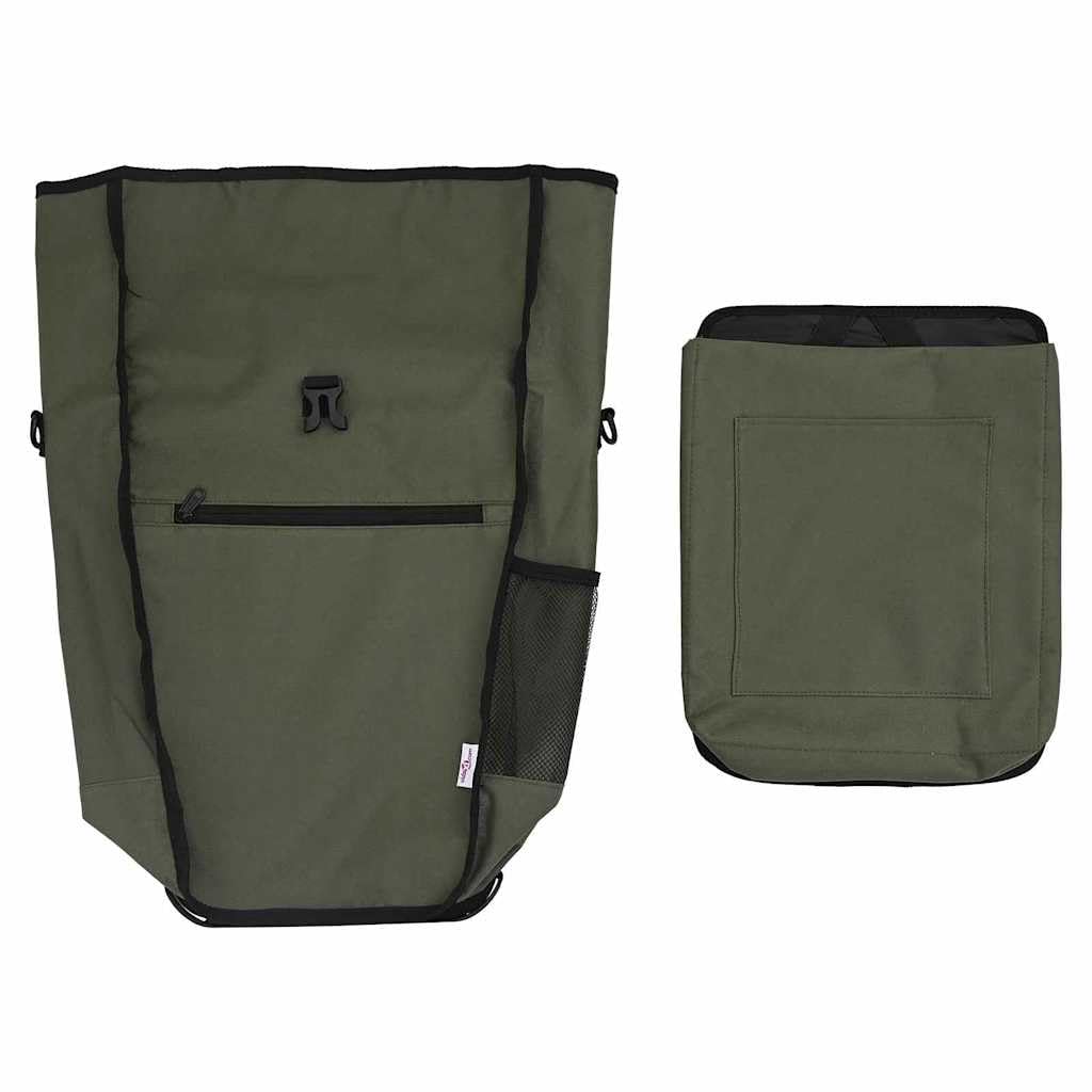 Torba rowerowa oliwkowa z poliestru 34 x 16 x 59 cm, wodoszczelna i antypoślizgowa, ergonomiczna na wycieczki, trekking i rower górski, z dużą ilością miejsca do przechowywania dla osób
