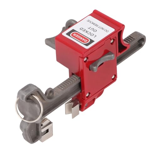 Haofy Dispositif de Verrouillage de Robinet à Bille, Verrouillage Manuel de sécurité du Robinet, Acier en Aluminium DN8 à DN100 avec Attaches de Câble pour l'isolation des Conduites d'eau, 3 Tailles